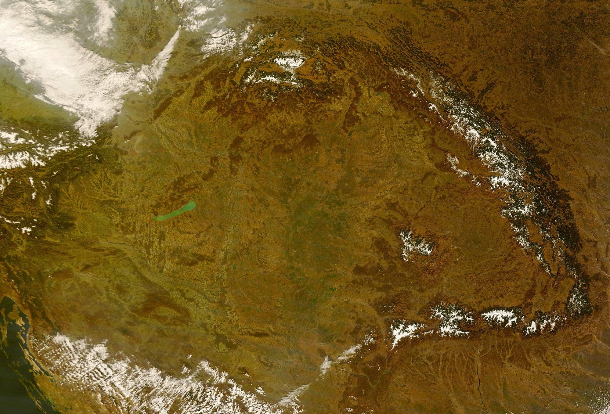 Kárpát-medence műholdkép